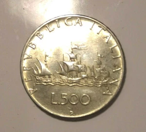 REP.ITALIANA - MONETA DA LIRE 500 ARGENTO - 1966 - SPL - CARAVELLE -  CENTENARIO - Foto 1 di 2
