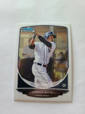 2013 Topps Chrome Baseball Card Steven Moya BCP53 - Image 1 of 2