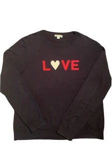 Whistles LOVE marineblauer Pullover Large Gr. 12 Valentinstag Herz Rundhalsausschnitt adrett - Bild 1 von 6