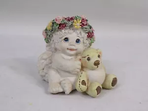 Vintage Dreamsicles "Playmates" Figurine Cherub with Teddy Bear - Picture 1 of 4