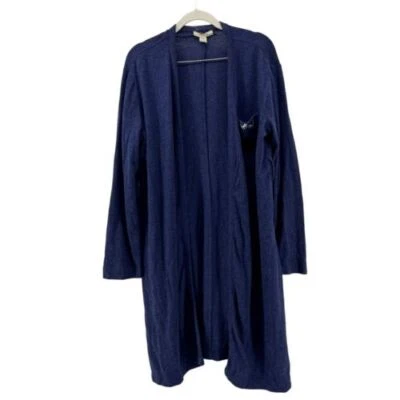 Madewell Open Front Robe Cardigan Duster Lightweight Knit Blue  No Belt XS/S - Imagem 1 de 4