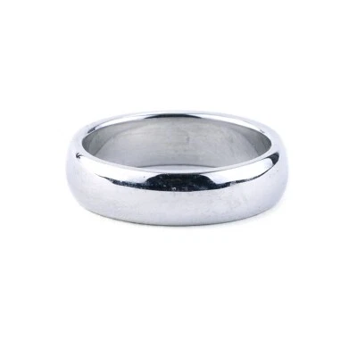 Alianza de boda Tiffany & Co. para hombre 6 mm interior redonda platino liso talla 9,5 (EE. UU.) Foto 1 de 4