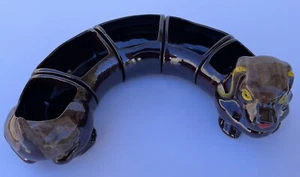 VINTAGE Dachshund Dog 5 Piece Snack Set Condiment server JAPAN - Picture 1 of 6