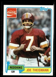 1981 Topps Coca Cola Joe Theisman Redskins - Bild 1 von 1