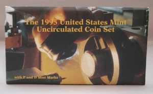 1995 U.S. Mint Uncirculated Coin Set – 10 Coins – Lowest Mintage Since 1964 - Picture 1 of 13