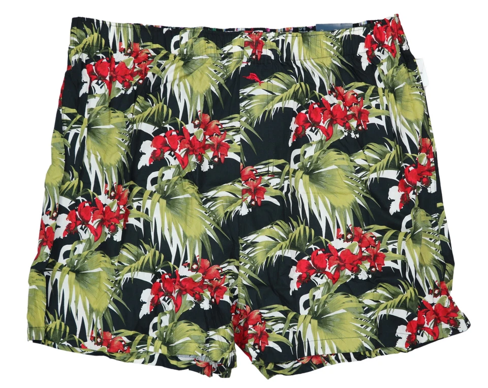 Tommy Bahama Big & Tall 热带岛花卉平角短裤男式内衣全新带标签 — 第 1/1 张图片