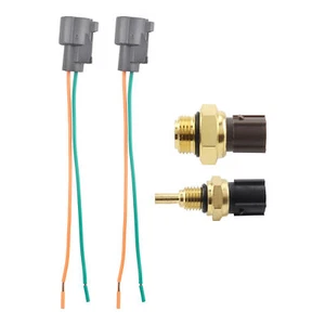 Cooling Fan Switch + Coolant Temp Sensor + Connectors For 1992-2005 Honda Civic - Picture 1 of 12