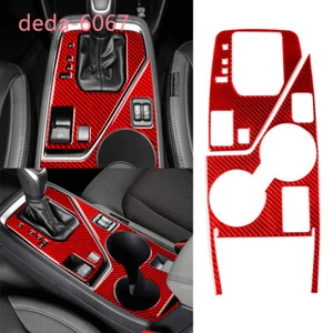 2x Borde Portavasos de Agua de Cambio de Fibra de Carbono Rojo para Subaru Crosstrek 2022-24 - Imagen 1 de 16