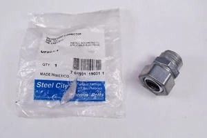 UF201-1 Steel City Water Tight SE Cable Connector Type U Flat 1/2" 2x 14AWG SEU - Picture 1 of 5