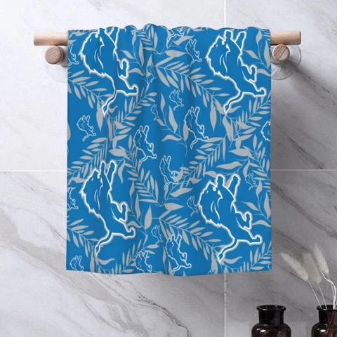Detroit Lions Face Wash Cloth Print Towel Sheet Strong Water Absorption Cover