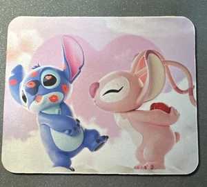 Custom Mouse Pad Stich And Angel Love - Picture 1 of 4