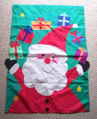 Santa Claus with Presents Outdoor Garden Flag 27" x 40" - Image 1 of 2
