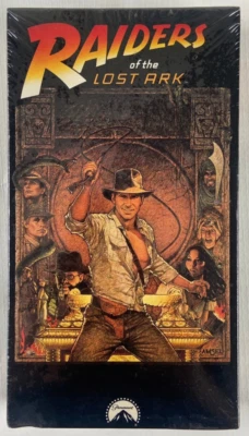Raiders of the Lost Ark (VHS 1981) factory sealed w/ watermark -Indiana Jones - Image 1 of 4