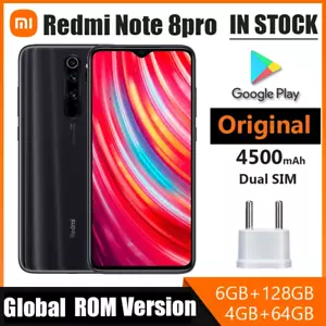 Xiaomi Redmi Note 8 Pro Smartphone Helio G90T Cellphone 64MP 4500mAh Unlocked - Picture 1 of 8