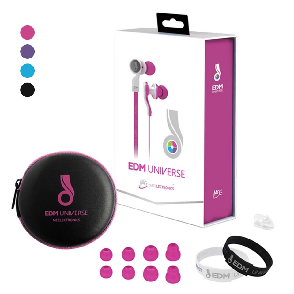 Fone de ouvido intra-auricular com isolamento de ruído MEElectronics EDM Universe com microfone - Imagem 1 de 2