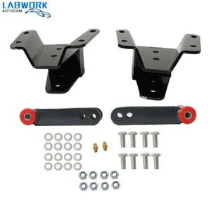 For Ford F100 2WD 1965-1971/1972 4" Rear Drop Lowering Hanger Shackle Kit LH&RH - Picture 1 of 8