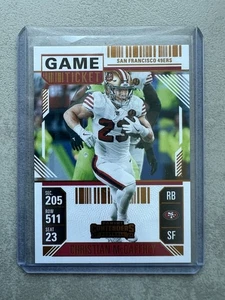 Christian McCaffrey San Francisco 49ers Contenders Game Ticket NFL Football 2024 - Bild 1 von 2