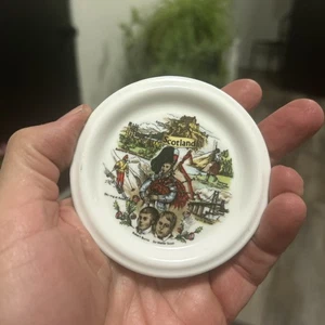 Plato posavasos vintage Scotland Balfour China 3,5” recuerdo redondo - Imagen 1 de 7