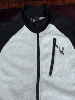 Sweater Full Zip Up Jacket Womens Fleece Pullover Black Gray/Beige/Cream Size XL - Image 1 of 4