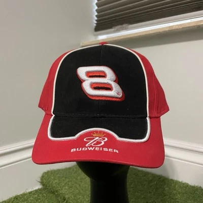 Dale Earnhardt Jr Ganadores Círculo Ajustable NASCAR Sombrero Gorra Rojo Budweiser # 8 NUEVO Foto 1 de 4