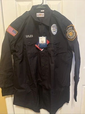 Flying Cross FX Elite Class B Men's Long Sleeve Shirt XL 36/37 LAPD Navy - Image 1 of 4