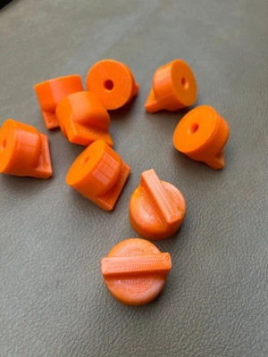 RENEGADE'S 3D PRINTED PRODUCTS Floating Propeller Nuts for Trolling Motors 5/16-24 or 8mm Shafts, 2 pcs/order