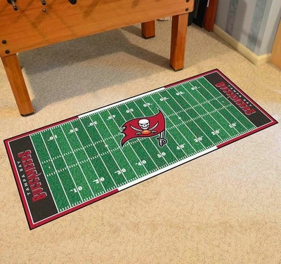 Tampa Bay Buccaneers Football Field Runner Mat 72"x30" NFL Licensed Rug Carpet - Image 1 of 4