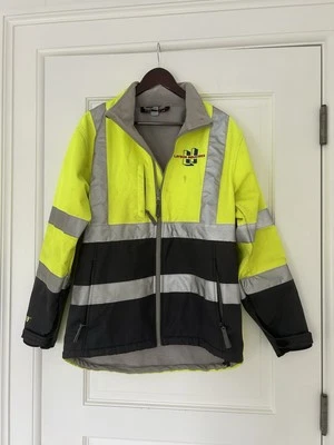 Tingley Phase 3 men L High Visibility Jacket yellow Full Zipper Fleece Lining - Image 1 of 4