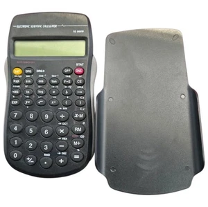 Electric Scientific Calculator 10-Digit Display Protective Cover Students School - Picture 1 of 3