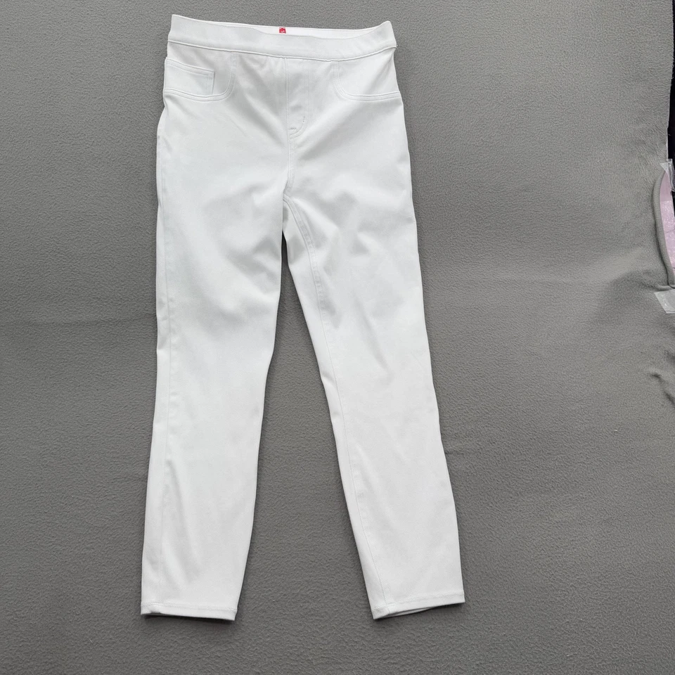 Spanx Pants Womens Medium White Pull-On Skinny Ankle Jeggings Stretch Jean-ish - Image 1 of 4