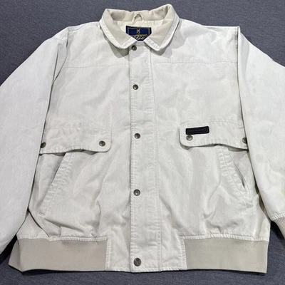 Chaqueta de exterior tradicional dorada marrón 2XL abrigo de campo de lona beige hecho en Taiwán Foto 1 de 4