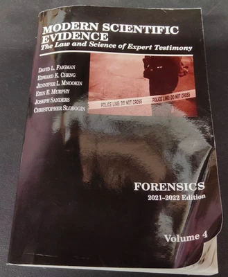 Modern Scientific Evidence Forensics 2021-2022 Edition Volume 4 Paperback - Image 1 of 4
