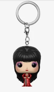 Funko Elvira Mistress Of The Dark Pocket Pop! Elvira Red Dress Key Chain - Picture 1 of 7