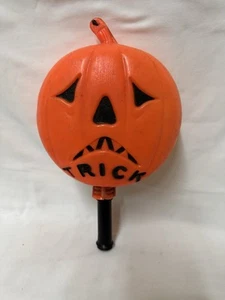 Vintage Blow Mold Pumpkin Jack-O-Lantern Light Trick/Treat Hong Kong 1960s-70s H - Picture 1 of 7