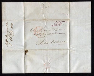1844 Thatcher Magoun Shipbuilder Medford Mystic Boston Maritime Captain Letter - Picture 1 of 7
