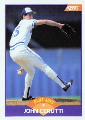 1989 Score Baseball #304 John Cerutti - Image 1 of 3