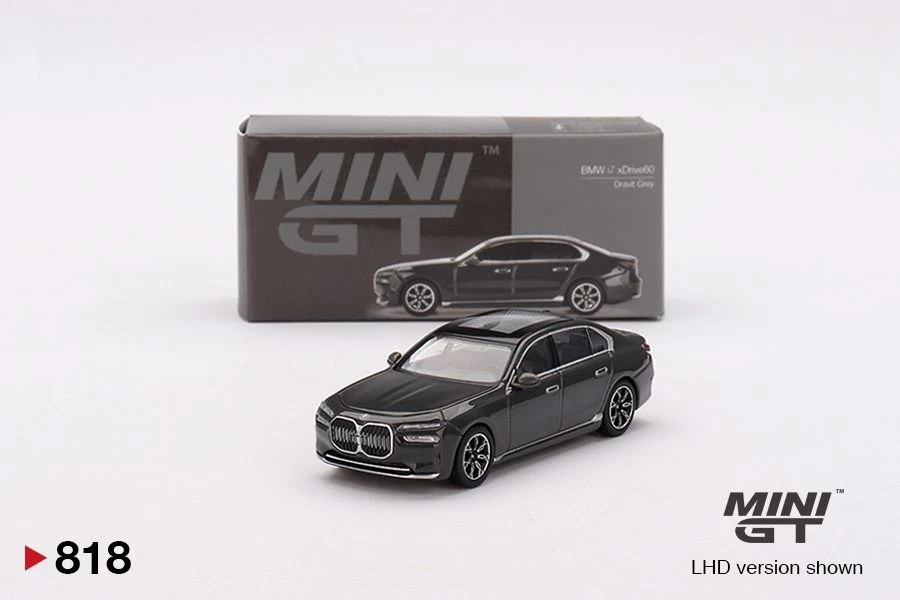 MINI GT BMW I7 EDRIVE50 Sapphire 2024 nero 1/64 MGT00802-L