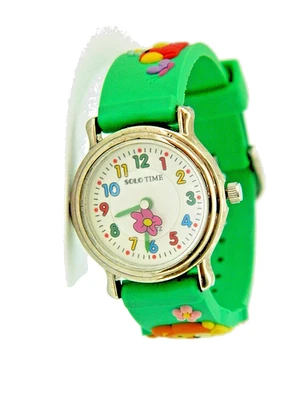 SOLO TIME KIDS WATCH ANIMATER GREEN BAND - Image 1 of 4