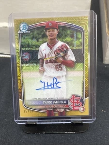 2025 Bowman Chrome Mega Box Mojo Gold Yairo Padilla /50 - Bild 1 von 5