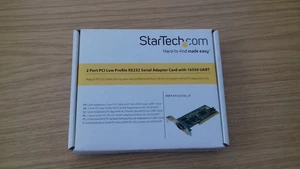 StarTech 2 Port PCI RS232 Serial Adaptor Card with 16550 UART - Afbeelding 1 van 3