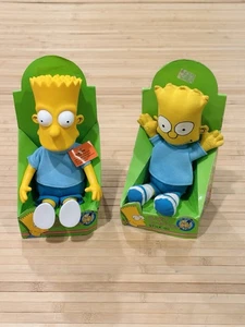 2 Vintage 1990 Bart Simpson 11" & 10” In Box Doll by Matt Groening Dan Dee NEW - Picture 1 of 5