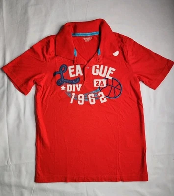 Toughskin  Polo Shirt For Boys Size L (7) Red - Image 1 of 4