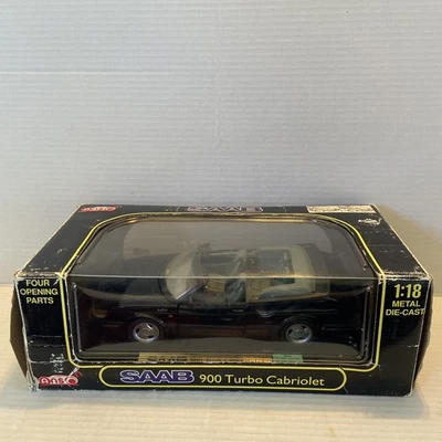 *High Detail* Anson Saab 900 Turbo Cabriolet Black Display Model Car READ!! - Image 1 of 4