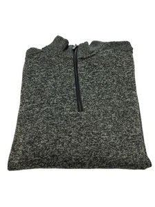 Telluride Clothing Company Men's Sweater Gray Large Polyester 1/4 Zip - Picture 1 of 9