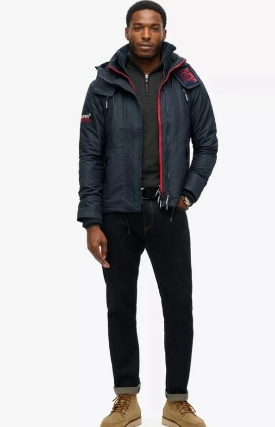 Chaqueta Windcheater Superdry Mountain En Nordic Chrome Navy Talla S - Imagen 1 de 4