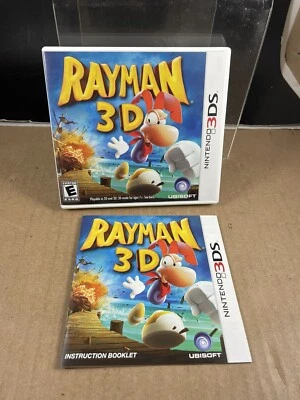 Rayman 3D (Nintendo 3DS, 2011) - CIB and Tested EUC NUC Game - Image 1 of 4
