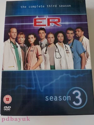 ER (1994) Season 3 ~ Anthony Edwards, George Clooney  (DVD,  R2, 2004, 12) ~4658 - Image 1 of 3