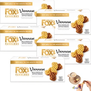 Fox S Viennese Milk Chocolate Dips 105g 5|8|12(FullBox) - Picture 1 of 5