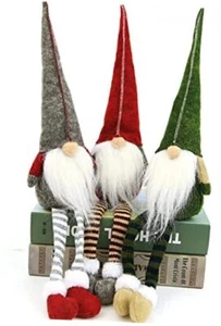 3pcs new Christmas decoration long legs Rudolph doll Christmas children gift  - Picture 1 of 7
