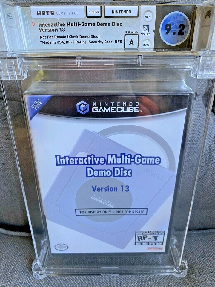 2003 Nintendo Gamecube Interactive Multi-Game Demo Disc v 13 WATA 9.2 Sealed A - Image 1 of 4
